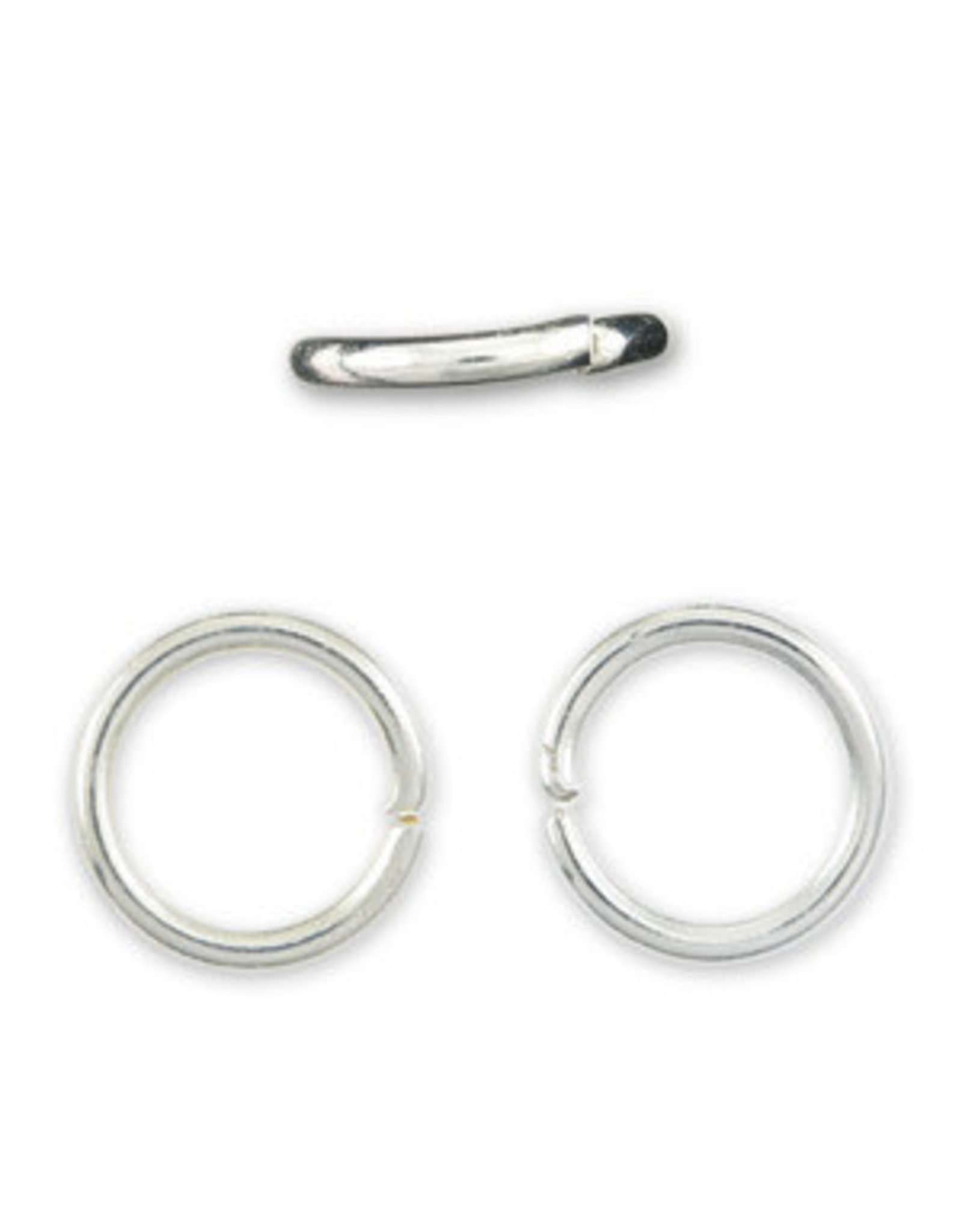 Jump Ring 10mm Silver  approx 16g  x50 NF