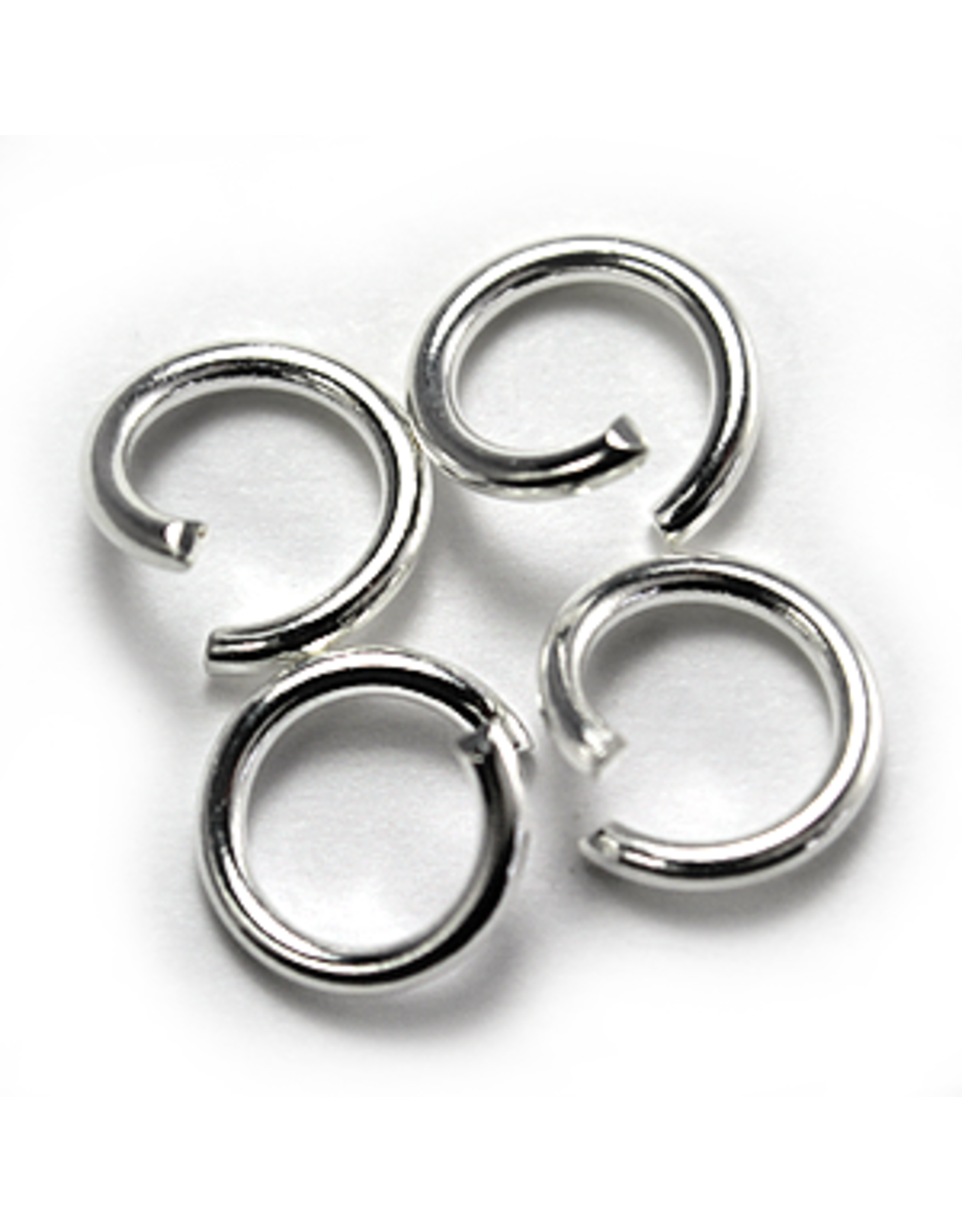 Jump Ring 8mm Silver  approx 16g  x50 NF