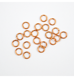 Jump Ring 6mm Copper  approx 16g  x100 NF