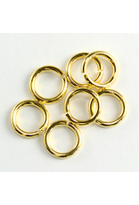 Jump Ring 6mm Gold  approx 16g  x100 NF