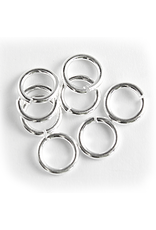 Jump Ring 6mm Silver  approx 16g  x100 NF