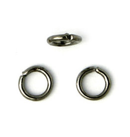 Jump Ring 4mm Gunmetal approx 21g  x100 NF