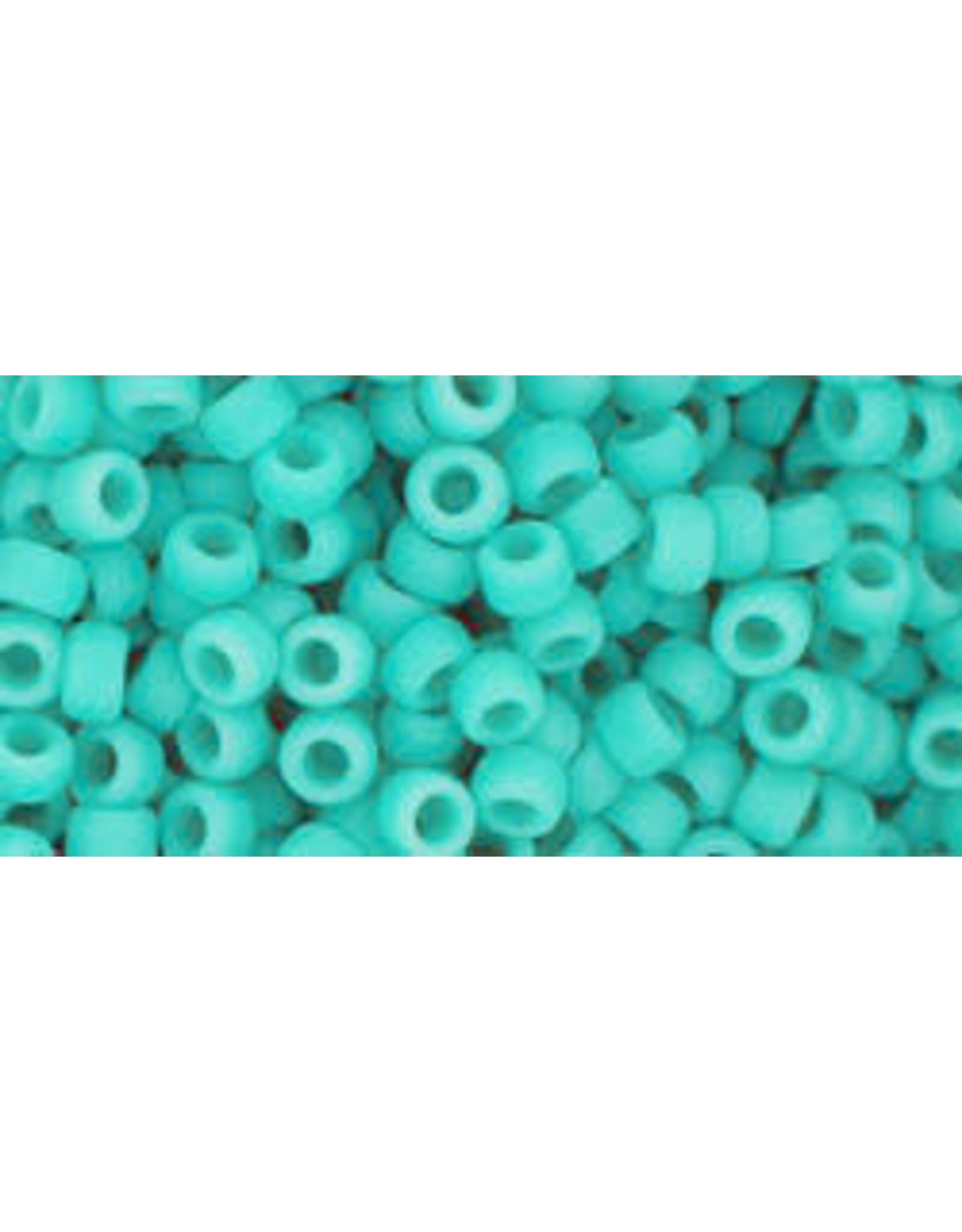 Toho 55f 8  Round 6g Opaque Turquoise Blue  Matte