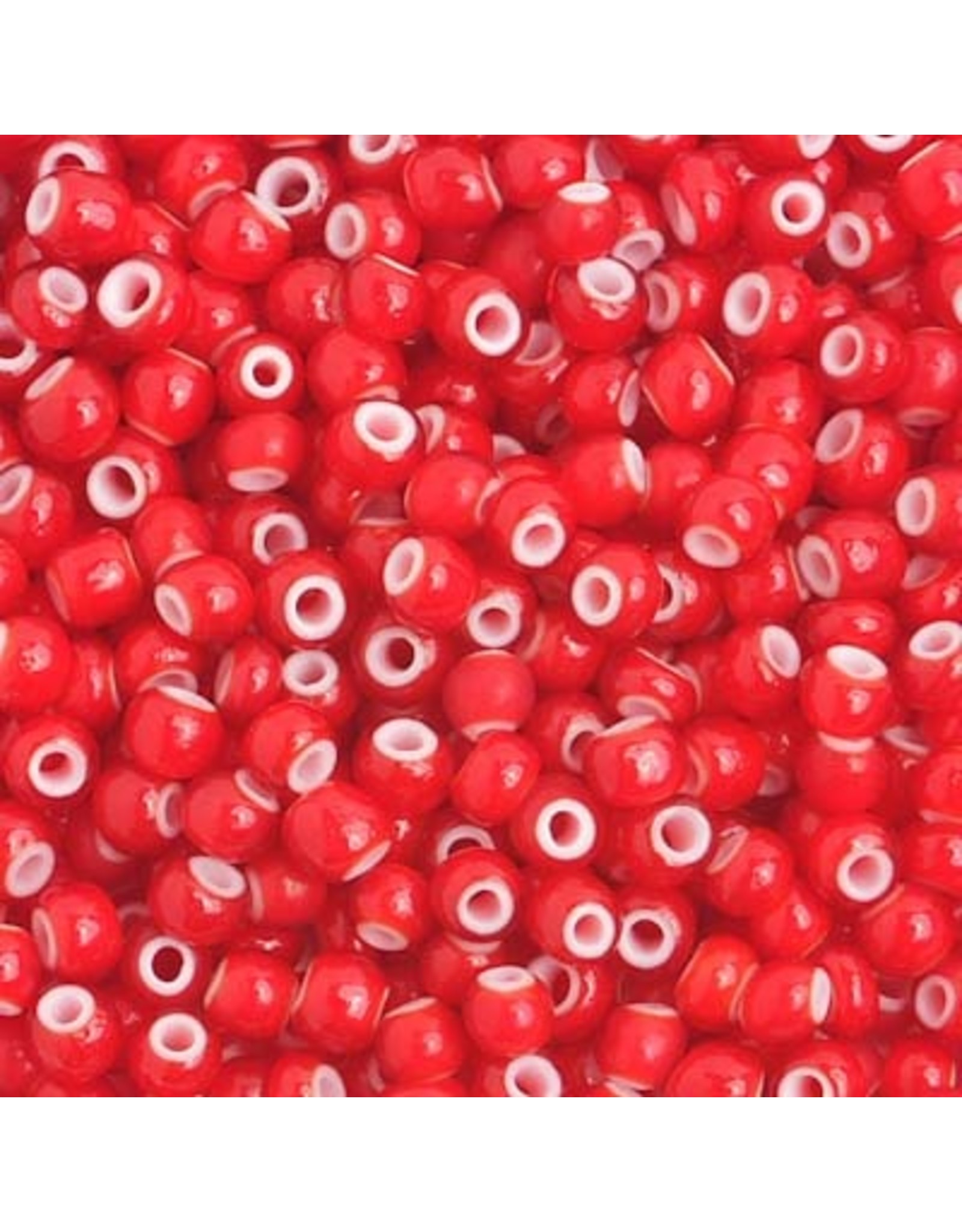 Czech *401441  6  Seed 10g  Red White Hearts