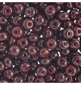 Czech 801525  2 Czech Seed 20g   Opaque Red Travertine