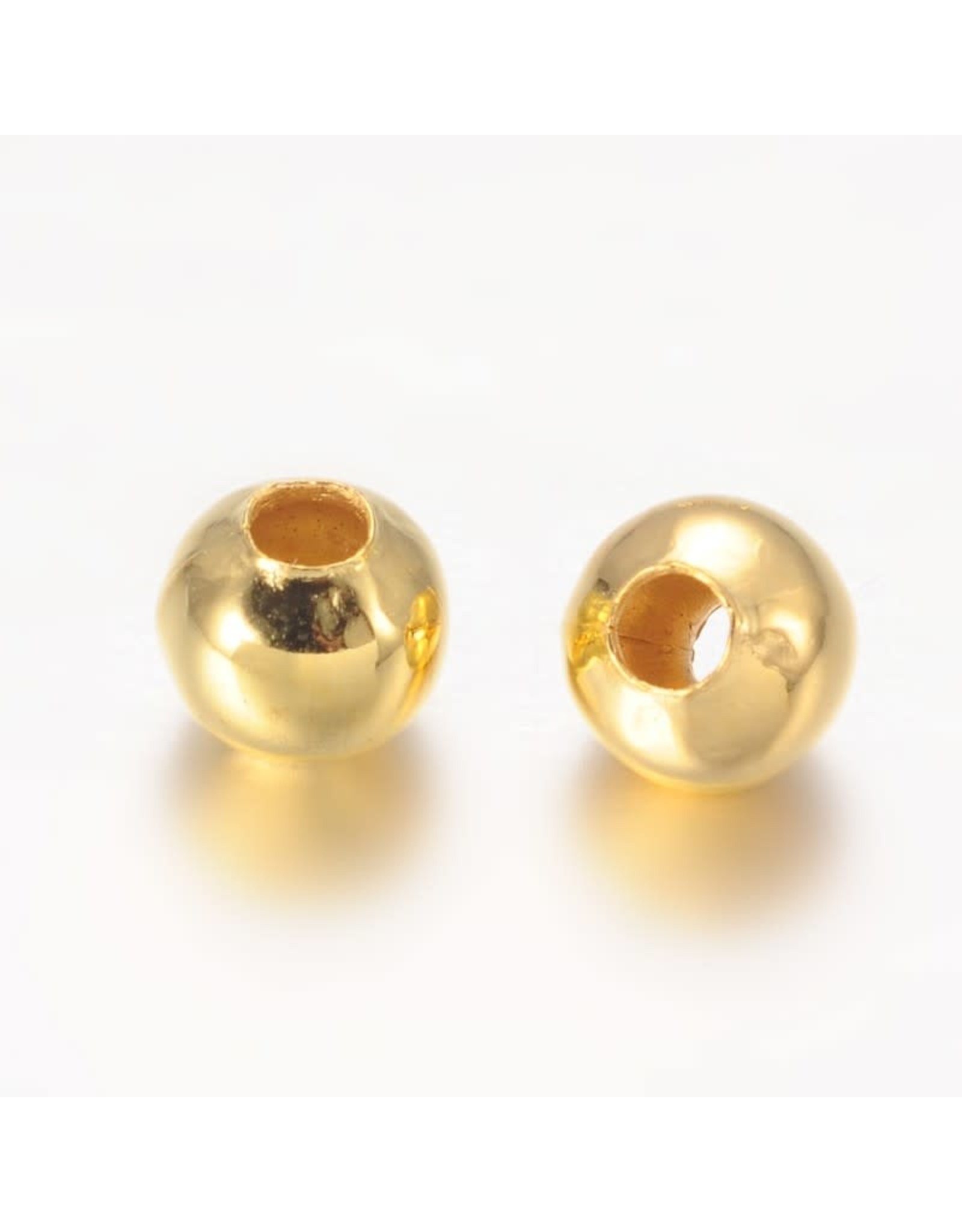 Spacer Bead Round 3mm  Gold  x100