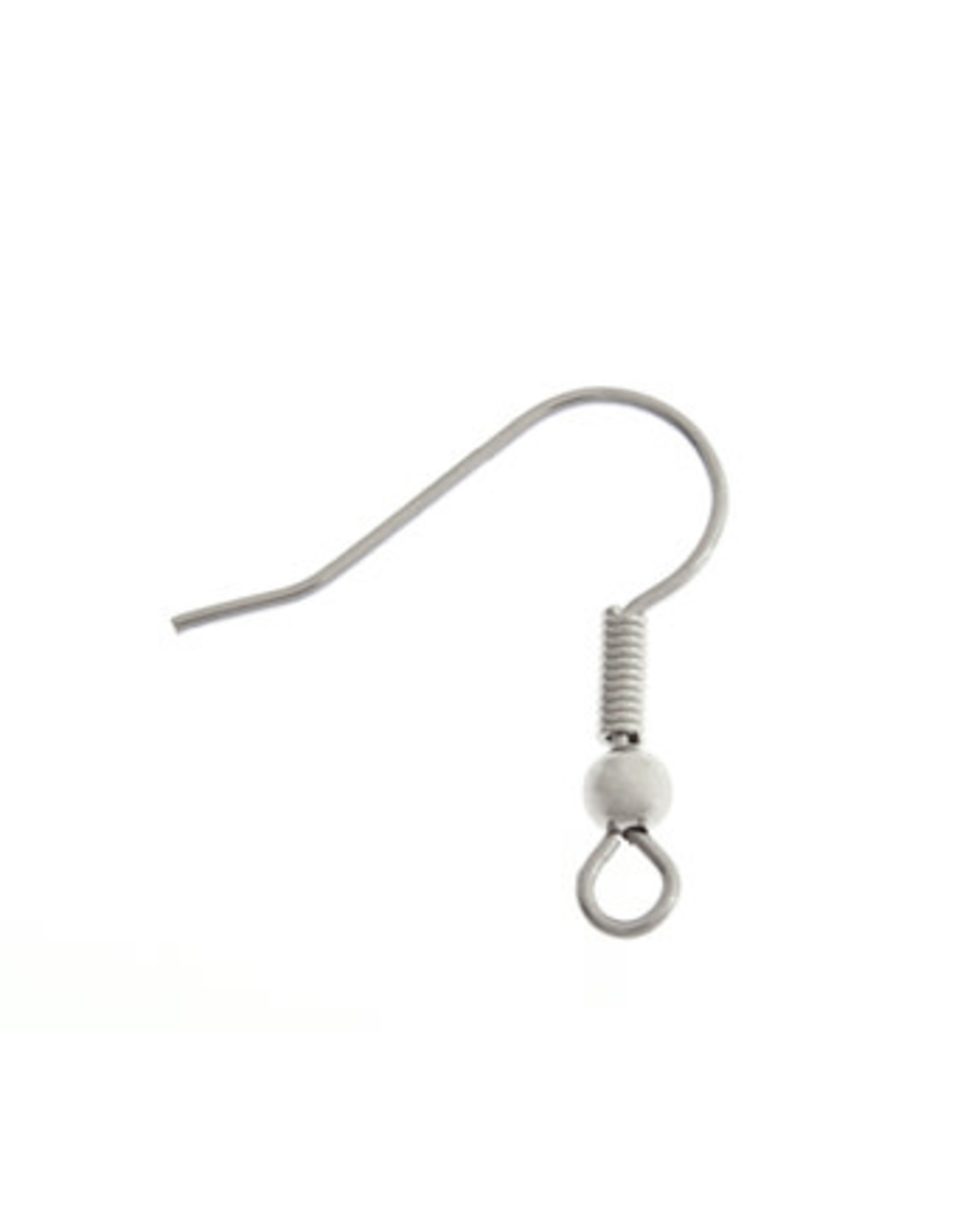 Ear Wire 20x20mm Surgical  Steel   x20
