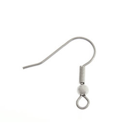 Ear Wire 20x20mm Surgical  Steel   x20