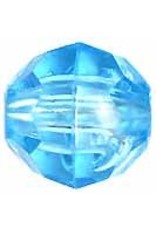 Faceted Round  8mm Transparent Light Blue  x250