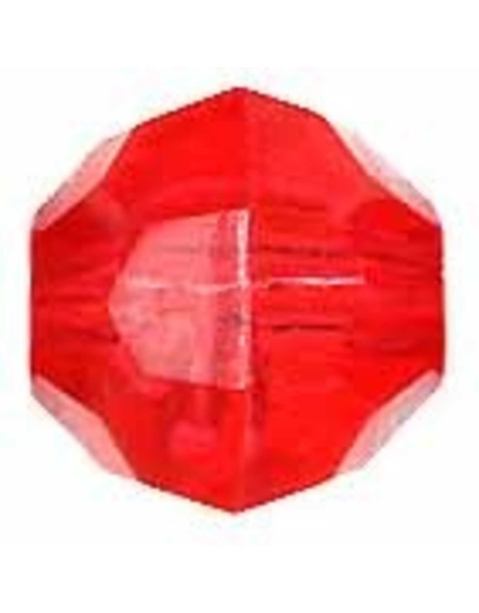 Faceted Round  8mm Transparent Raspberry Red x250