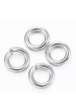 Jump Ring 5mm Stainless Steel  approx 18g  x100 NF