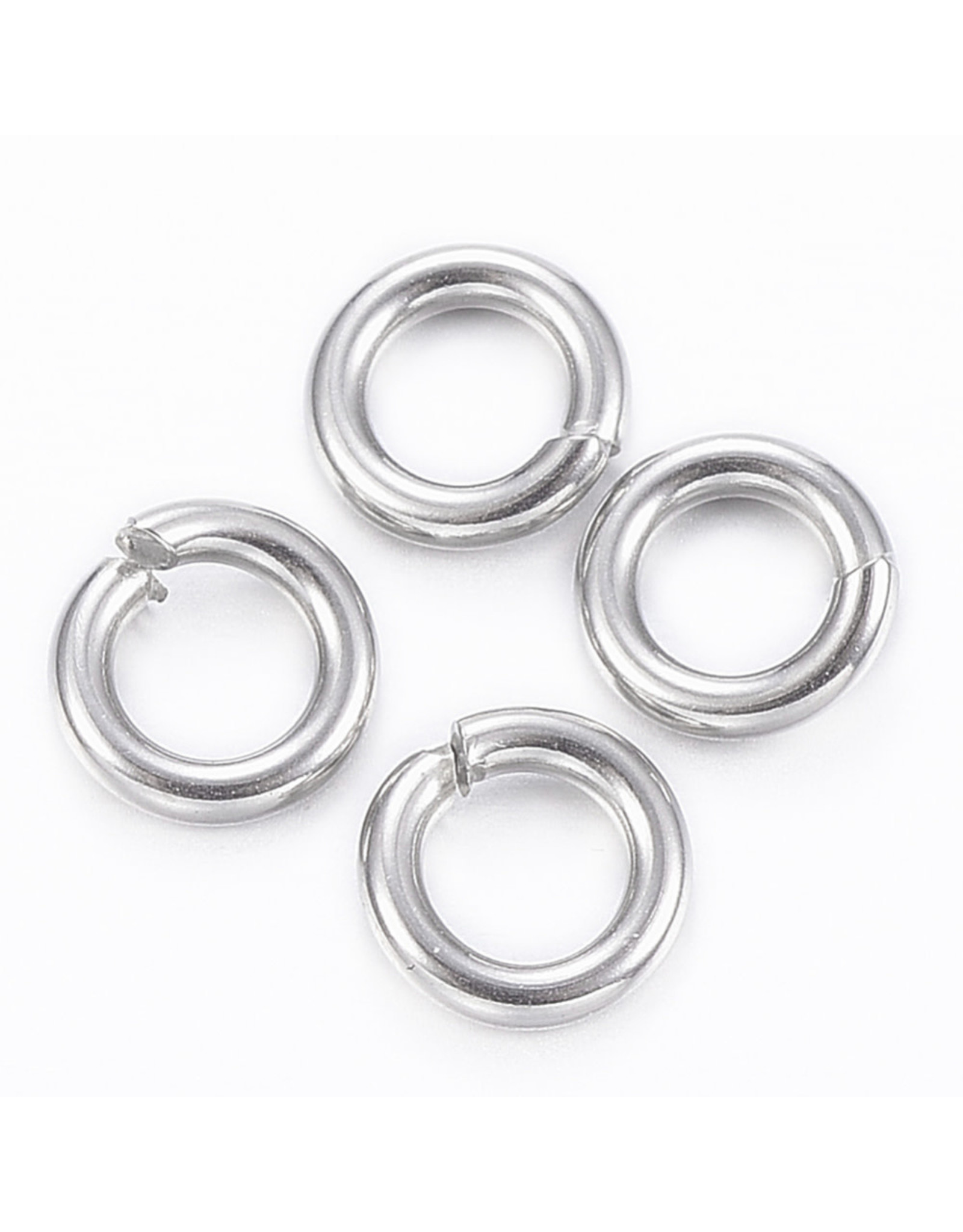 Jump Ring 5mm Stainless Steel  approx 18g  x100 NF