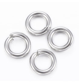 Jump Ring 5mm Stainless Steel  approx 18g  x100 NF