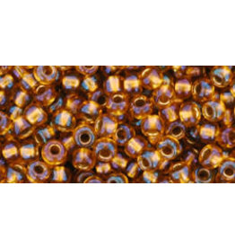 Toho 1853 8  Round 40g  Transparent Topaz Gold Lined AB