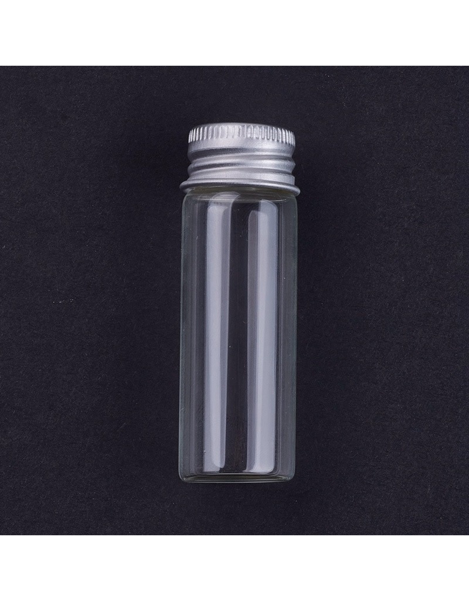 Bottle Glass  with Metal Screw Top 7x2cm   x5