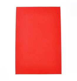 Faux Leather Beading Backing Orange  .5mm thick 8x12”