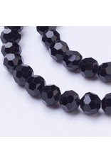 8mm Round Jet Black  x65