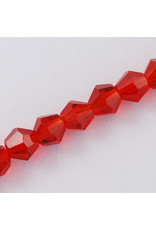 3mm Bicone  Red  x120