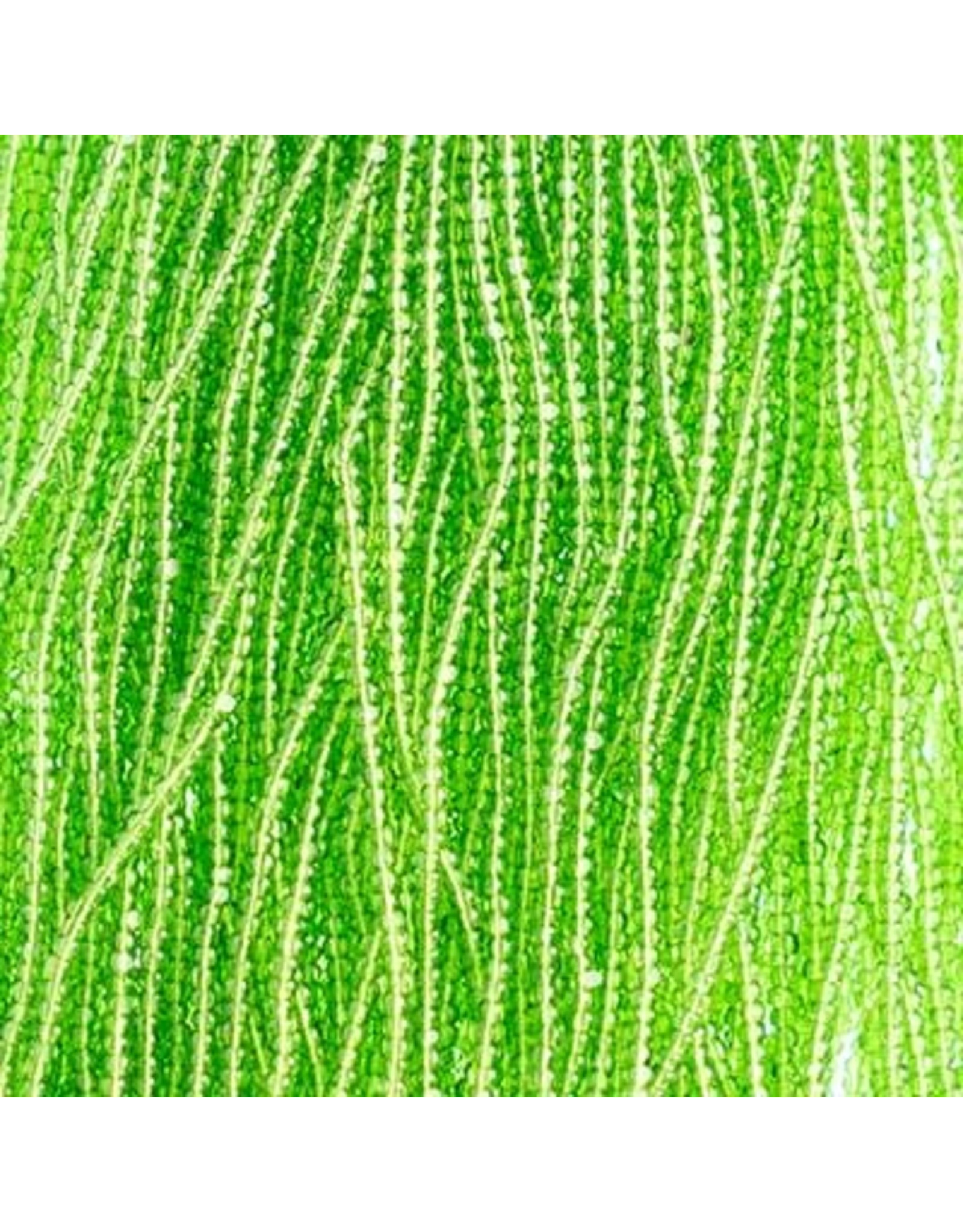 Czech 601035 13/0 Charlotte Cut Seed Hank 12g Transparent Light Green