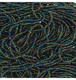 Czech 601010 13/0 Charlotte Cut Seed Hank 12g  Opaque Green AB