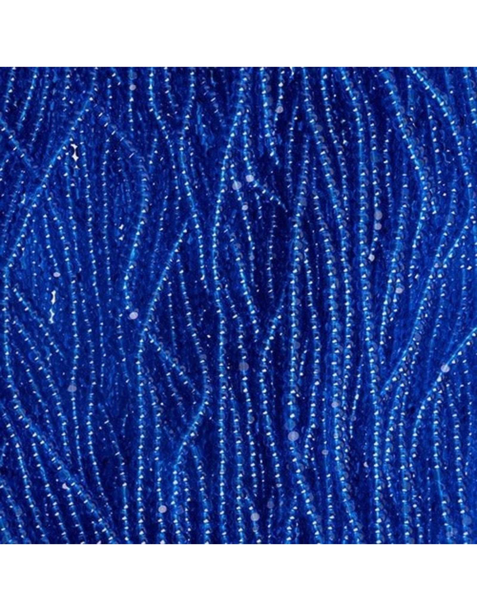 Czech 601015 13/0 Charlotte Cut Seed Hank 12g  Transparent Medium Blue