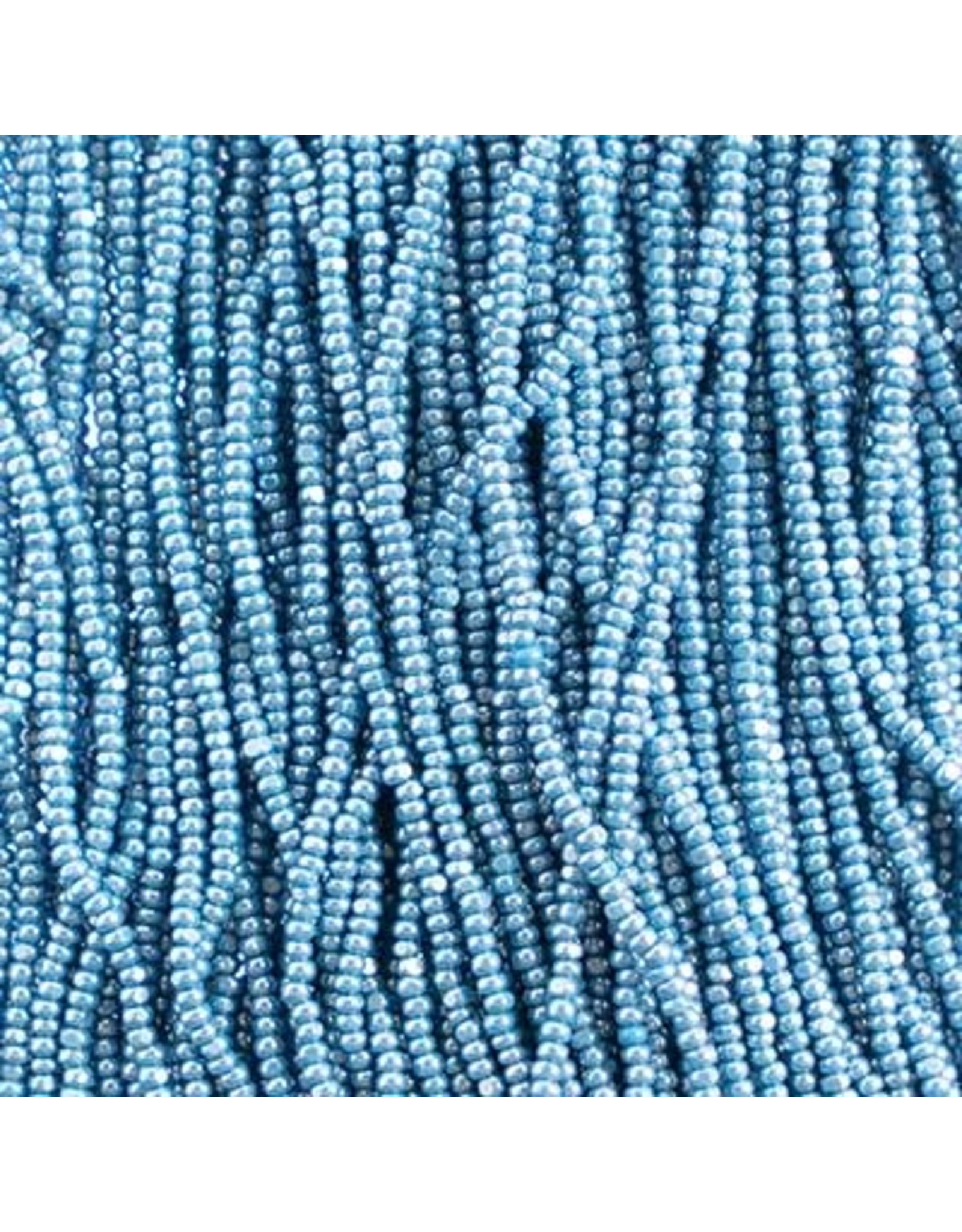 Czech 601063 13/0 Charlotte Cut Seed Hank 12g  Opaque Medium Blue Lustre