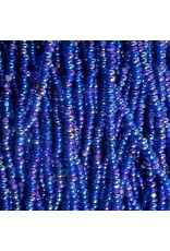 Czech 601019 13/0 Charlotte Cut Seed Hank 12g  Transparent Dark Blue AB