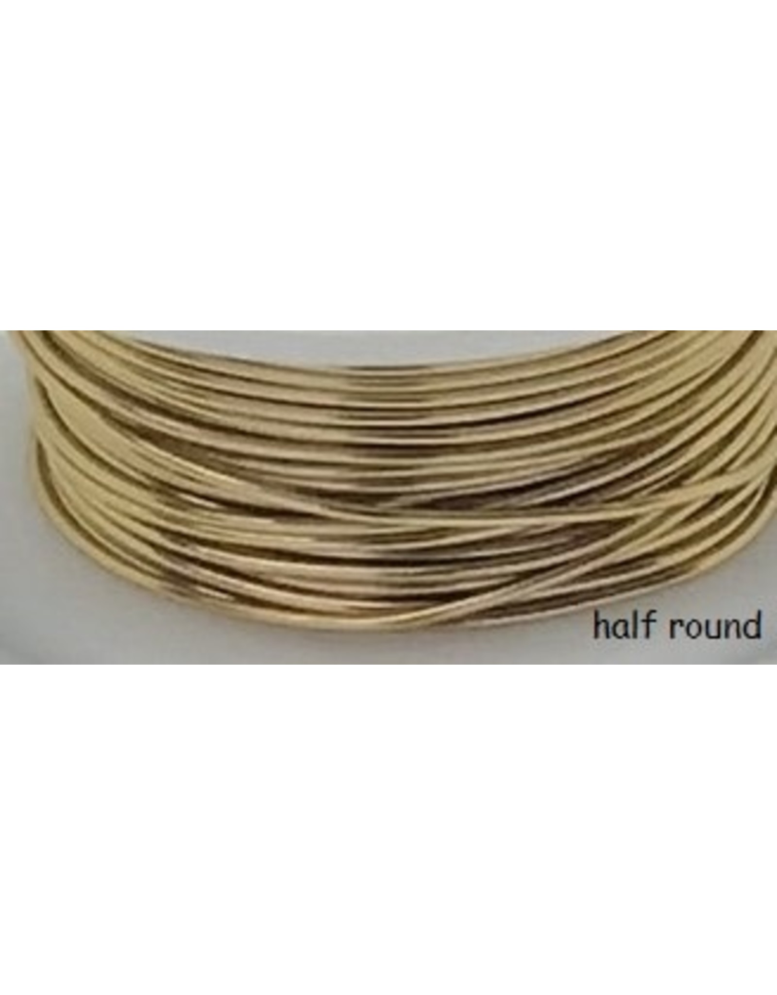 18g  Half Round Faux Gold  4y