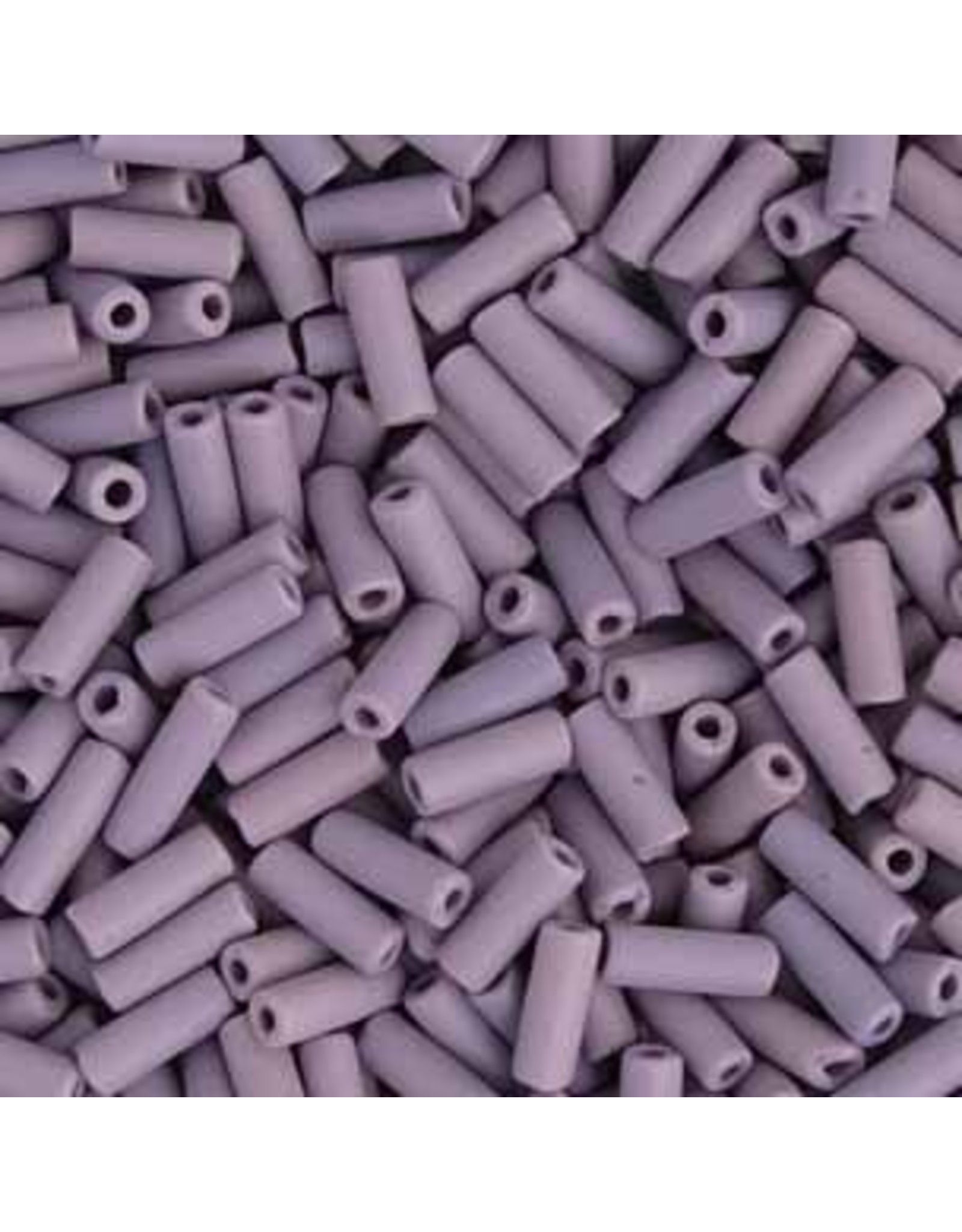 Czech 34837  8x3mm Wampum Bugle 20g Mauve Purple Matte