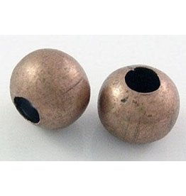 Round Antique Copper Spacer Bead  5mm  x100