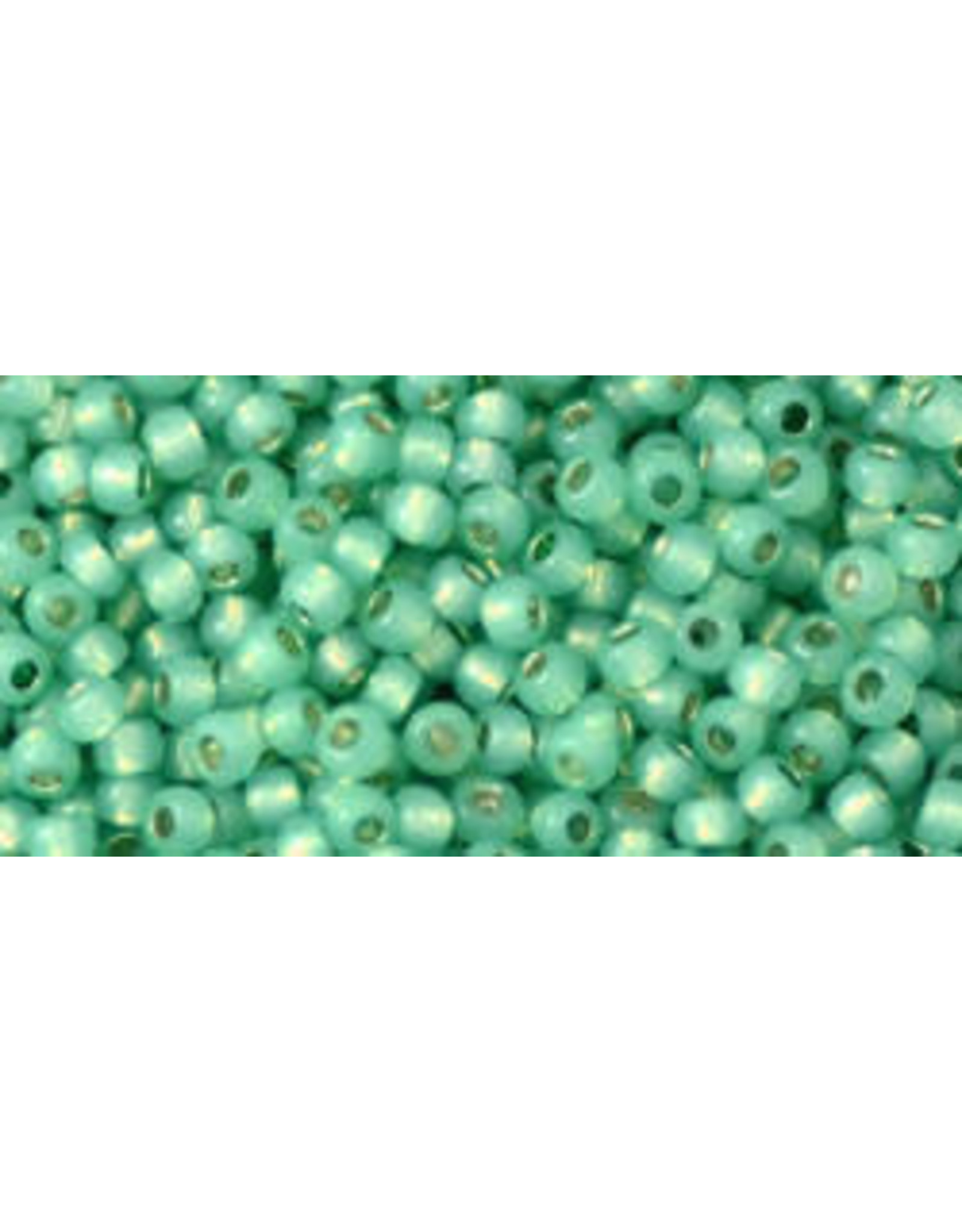 Toho pf2119 11 Toho Round 6g  Milky Dark Peridot Green Perma Finish