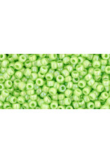 Toho 404 11  Round 6g Opaque Light Green AB