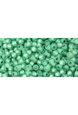 Toho pf2119B 11  Round 40g  Milky Dark Peridot Green Perma Finish