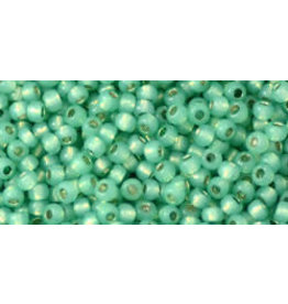 Toho pf2119B 11  Round 40g  Milky Dark Peridot Green Perma Finish