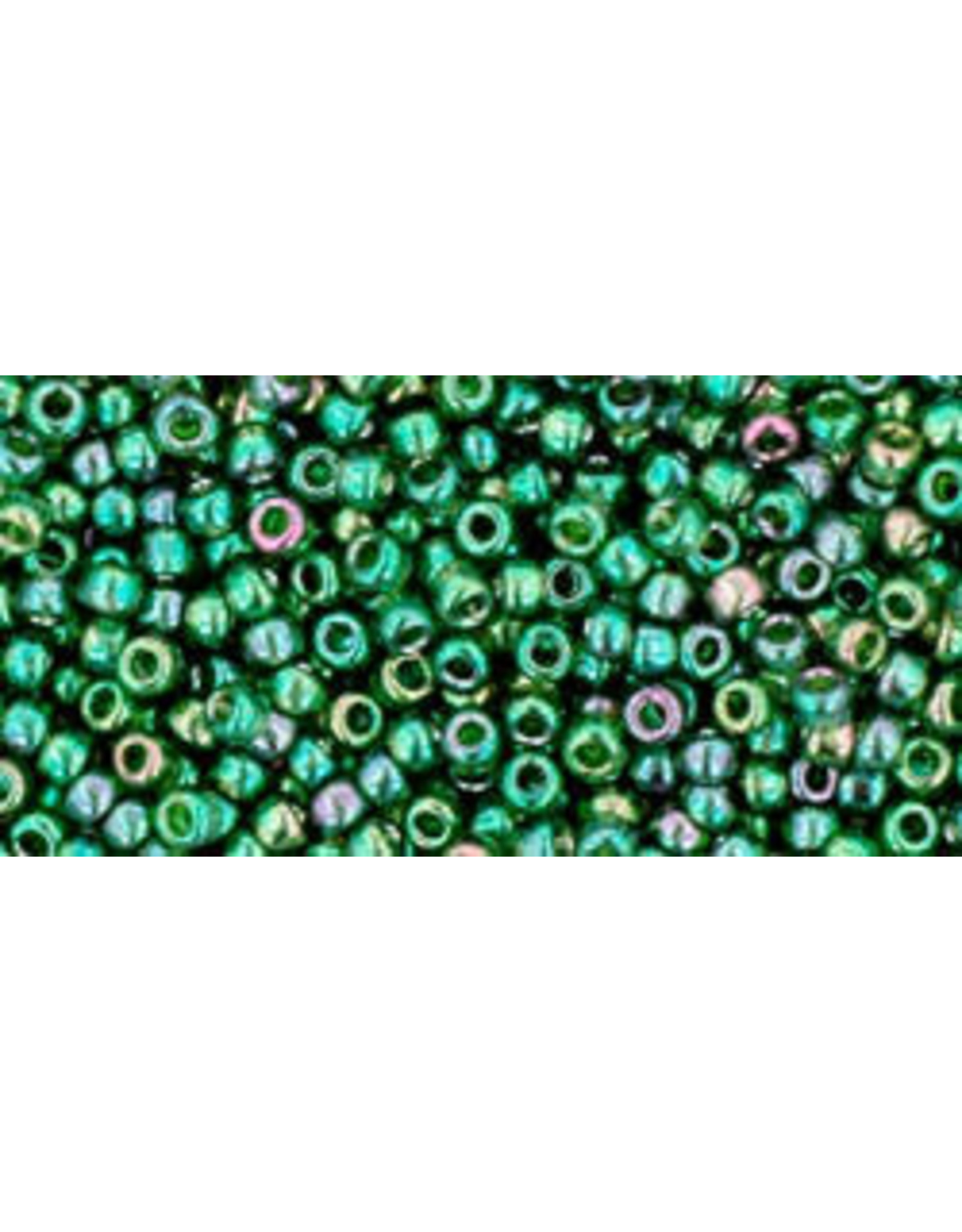 Toho 322B 11  Round 40g  Emerald Green Gold Lustre