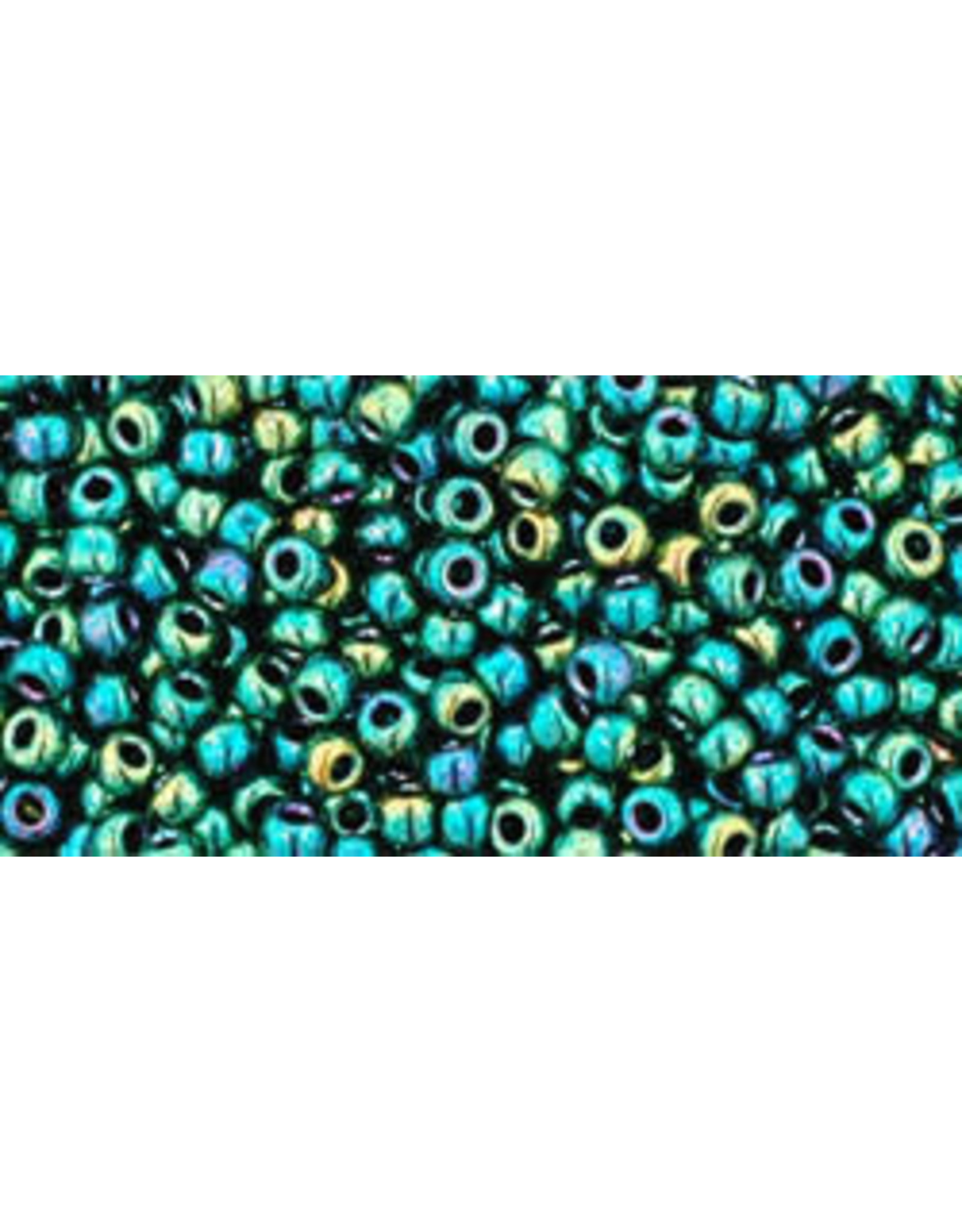 Toho 506B 11  Round  40g Opaque Junebug Green Metallic