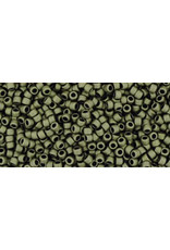 Toho 617 15  Round 6g Opaque Dark Olive Green Matte