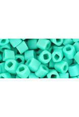 Toho 55f  4mm  Cube  6g  Opaque Turquoise Blue Matte