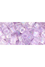 Toho 477d  4mm  Cube  6g   Transparent Alexandrite Purple AB