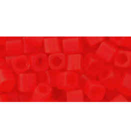 Toho 5bfB  4mm  Cube  40g  Transparent Red Matte