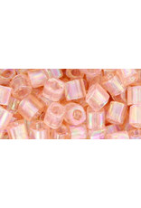 Toho 169B  4mm  Cube  40g  Transparent Rosaline Pink AB