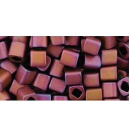 Toho 703B  4mm  Cube  40g  Opaque Purple Mocca Matte Metallic