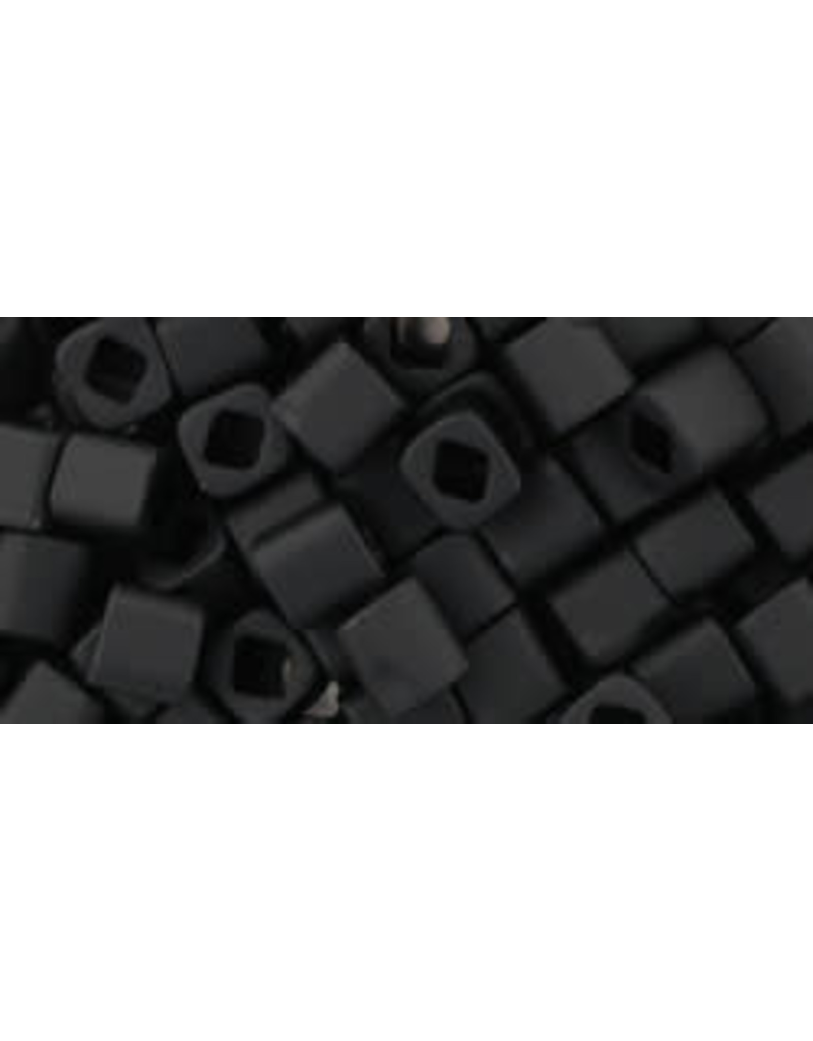 Toho 49fB  4mm  Cube  40g  Jet Black Matte