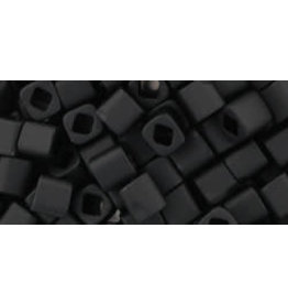 Toho 49fB  4mm  Cube  40g  Jet Black Matte