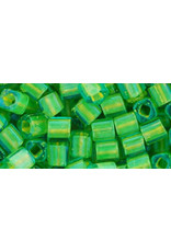 Toho 307B 4mm  Cube 40g  Aqua Blue Yellow c/l
