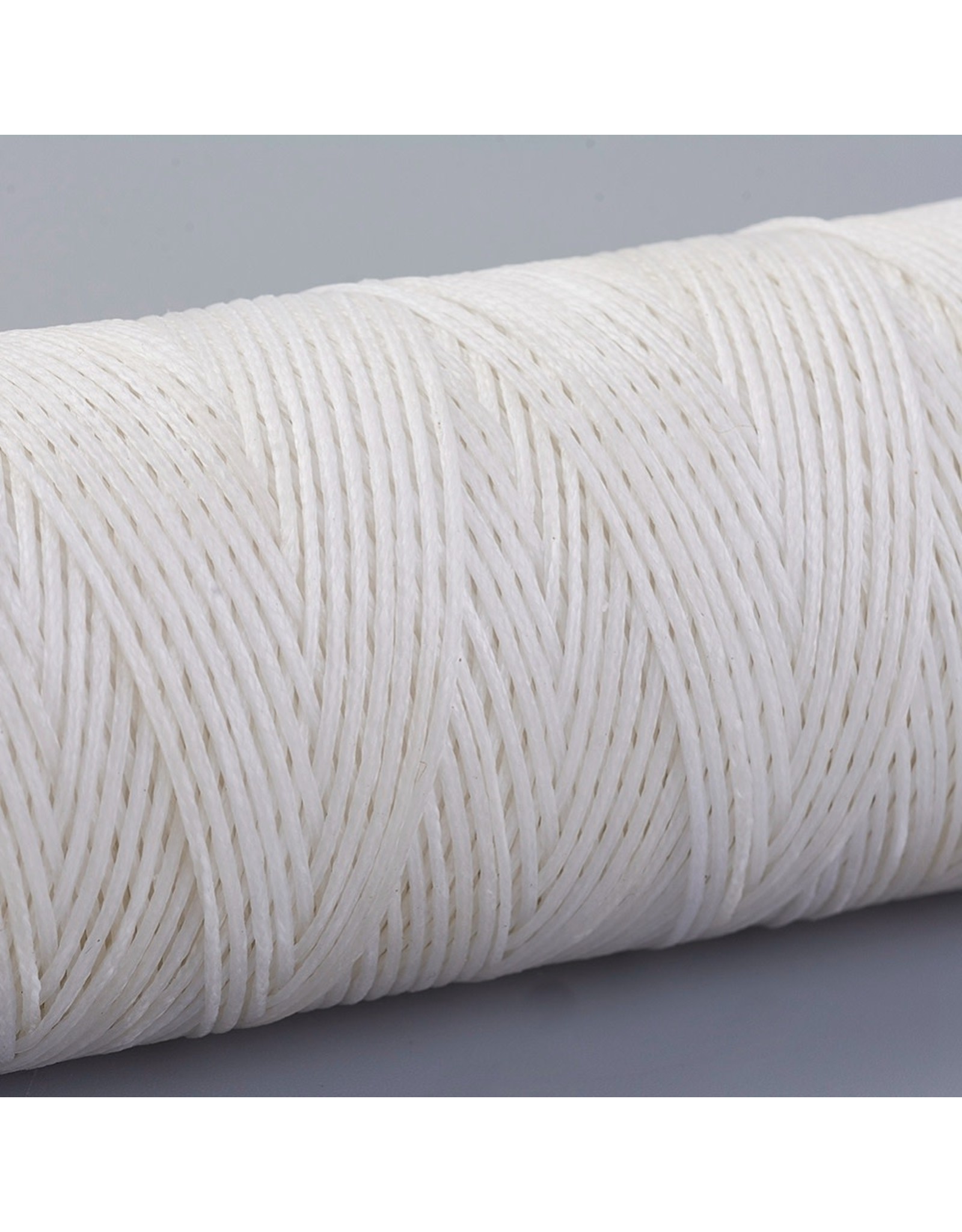 Waxed Polyester  1mm White   x50m