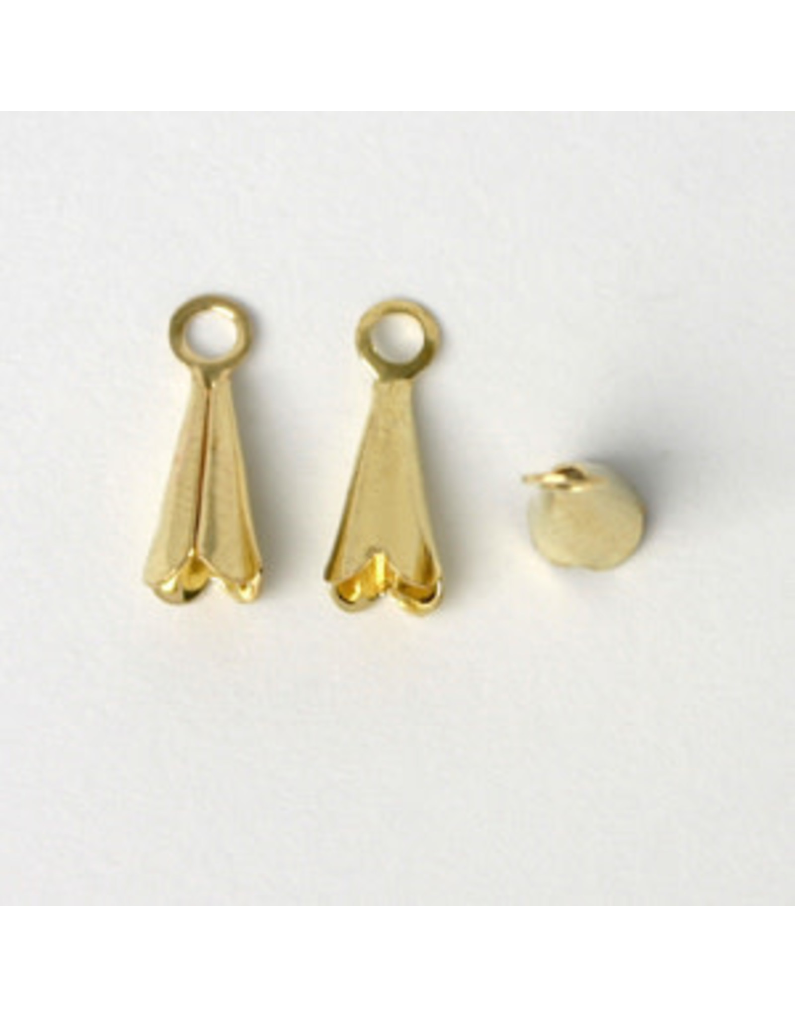 Bell Cone Charm Gold 8x4mm  x50  Brass NF