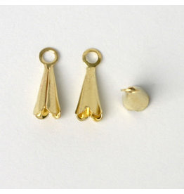 Bell Cone Charm Gold 8x4mm  x50  Brass NF