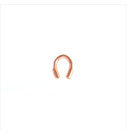 Wire Guard 4x4mm Rose Gold  x100