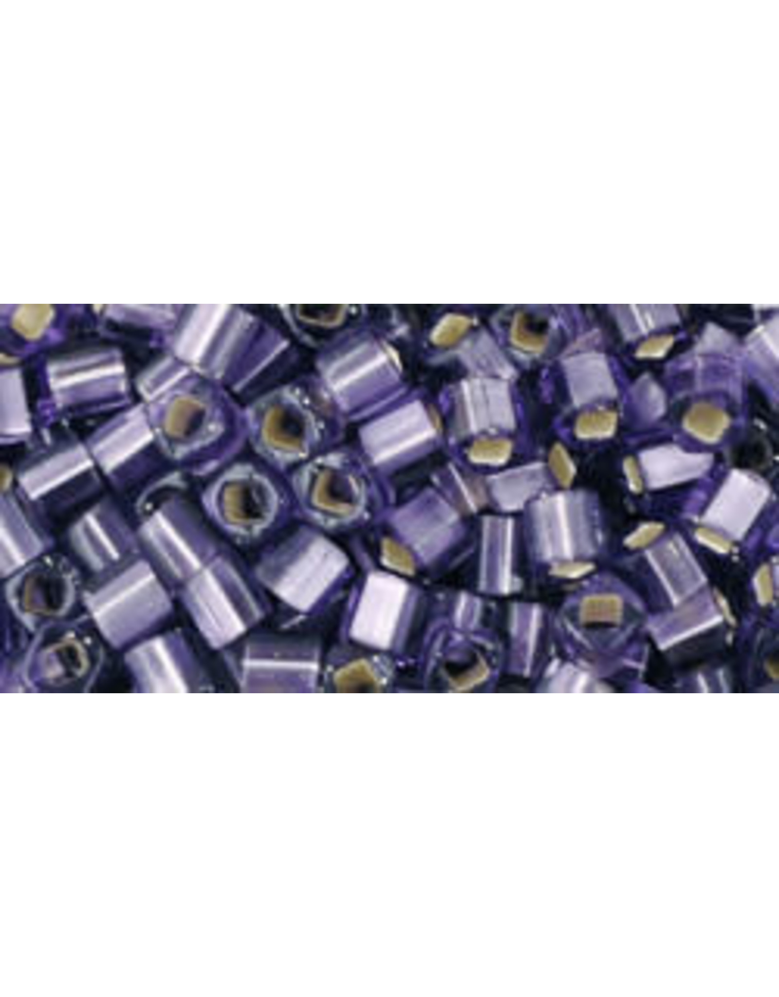 Toho 39f  3mm  Cube  6g  Tanzanite Purple s/l Matte